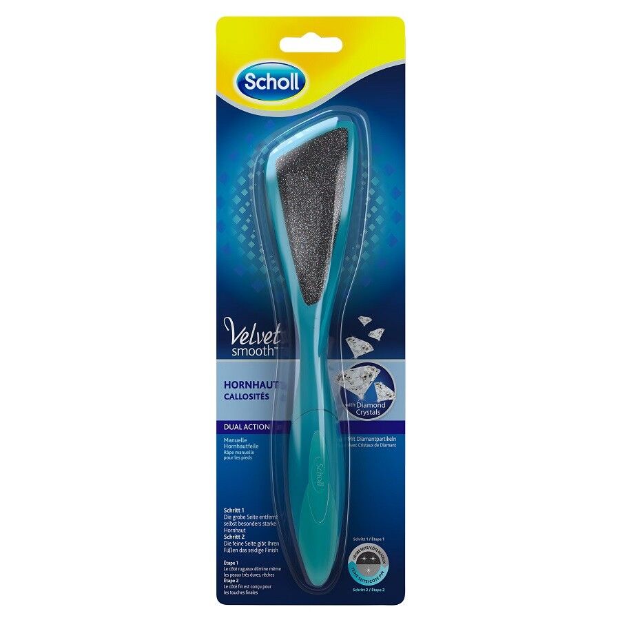 Scholl Velvet Smooth Dual Action Manual Foot File 1pc