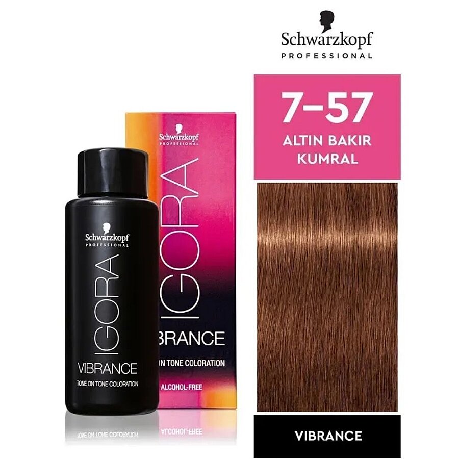 Igora Royal Vibrance 7-57 Medium Gold Copper Hair Color 60ml