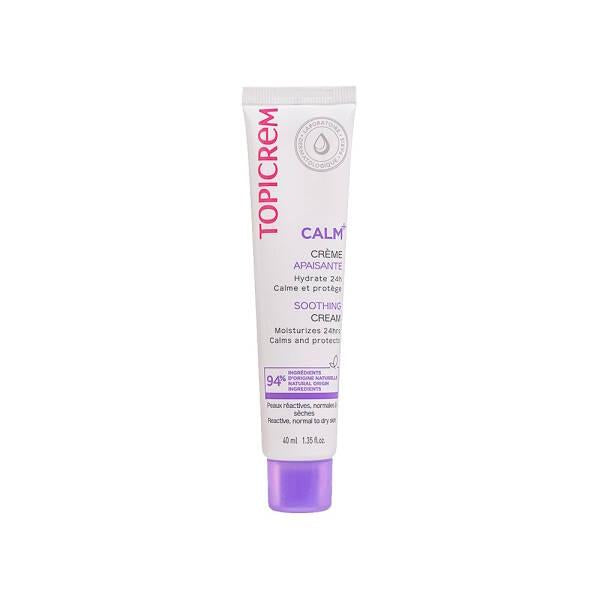 Topicrem Calm+ Ultra Moisturizing Soothing Light Cream for Sensitive Skin - 40ml - Face Cream