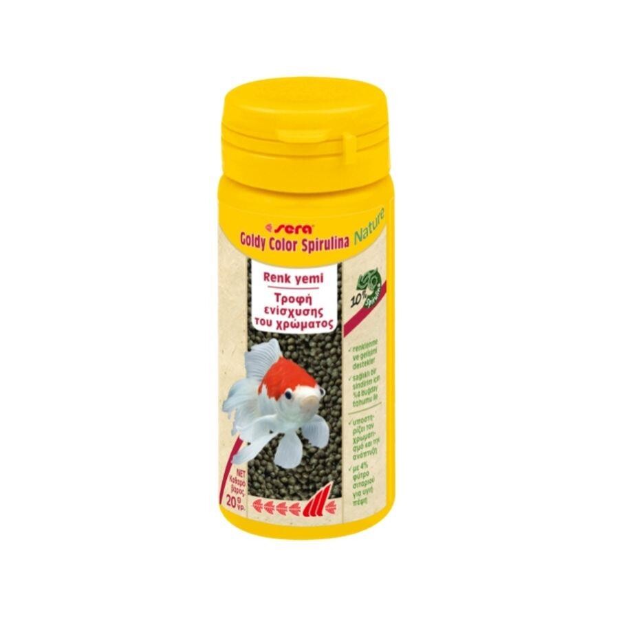 Sera Goldy Color Spirulina Goldfish Food Color Enhancing Granules 50 ml