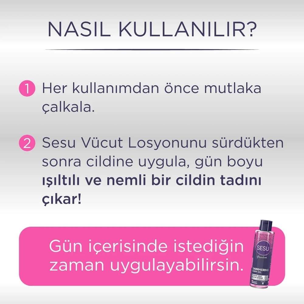 Sesu Shimmering Body Oil for Radiant Skin 150 ml