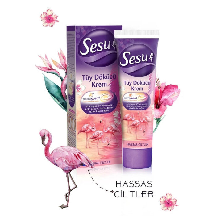 Sesu Sensitive Skin Hair Removal Cream for Smooth Skin 40ml