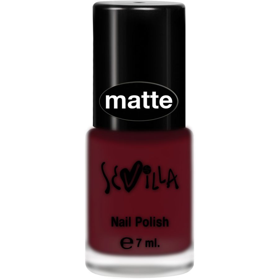 Sevilla Matte Nail Polish in 201 Matte Burgundy 12ml