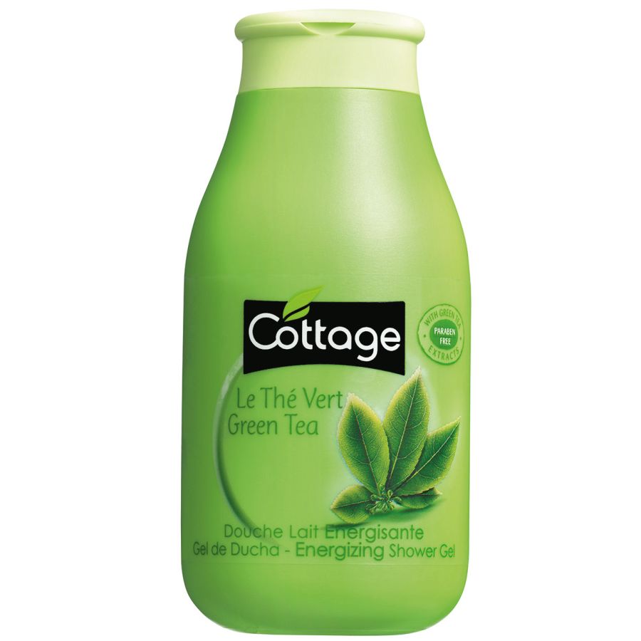 Cottage Green Tea Energizing Shower Gel for Refreshing Clean