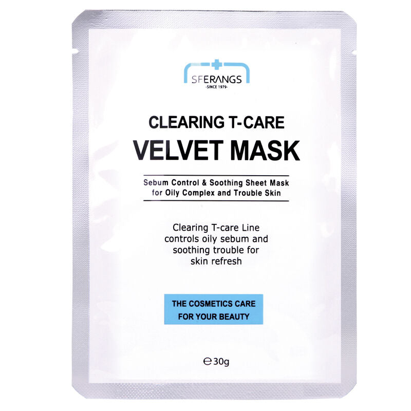 Sferangs Clearing T-Care Velvet Mask for Sebum Balance 5-Pack