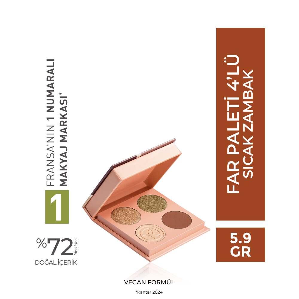 Warm Lily 4-Color Eyeshadow Palette for Daily Looks
