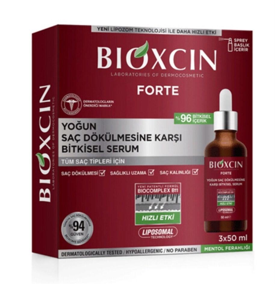 Bioxcin Forte Hair Serum - Anti Hair Loss Treatment for Intense Hair Loss, 3x50ml - image 2