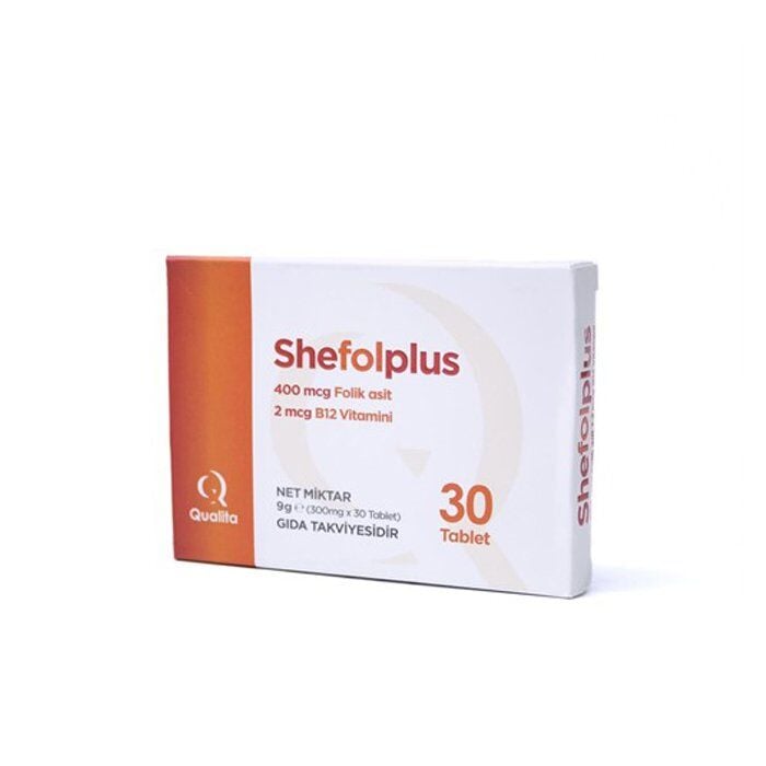 Qualita Ilac ShefoPlus B12 and Folic Acid Supplement 30 Tablets