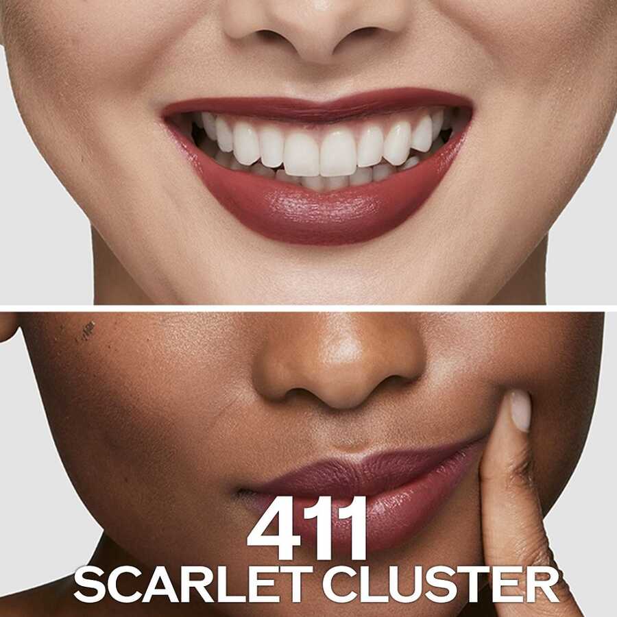 Shiseido Technosatin Gel Lipstick 411 Scarlet Cluster 3.3g