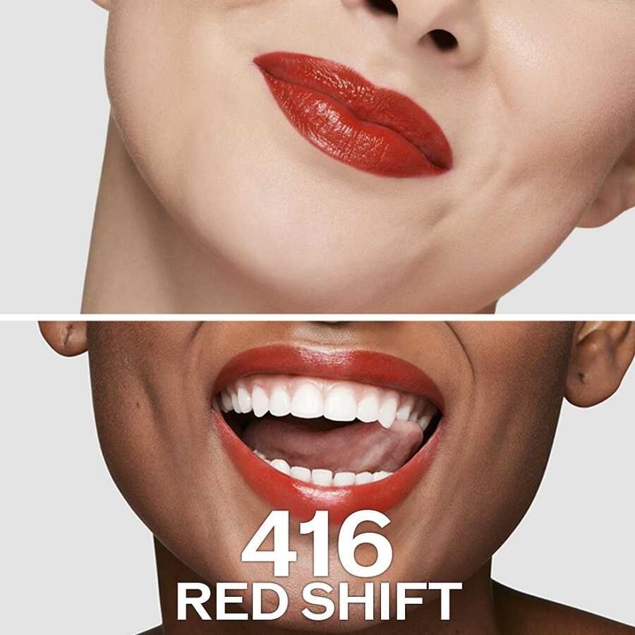 Shiseido Technosatin Gel Lipstick 416 Red Shift Satin Finish