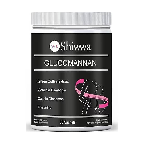 Shiwwa Glucomannan Dietary Supplement for Satiety 30 Sachets