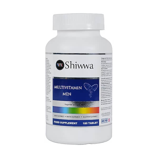 Shiwwa Multivitamin Men Daily Support Supplement 180 Tablets