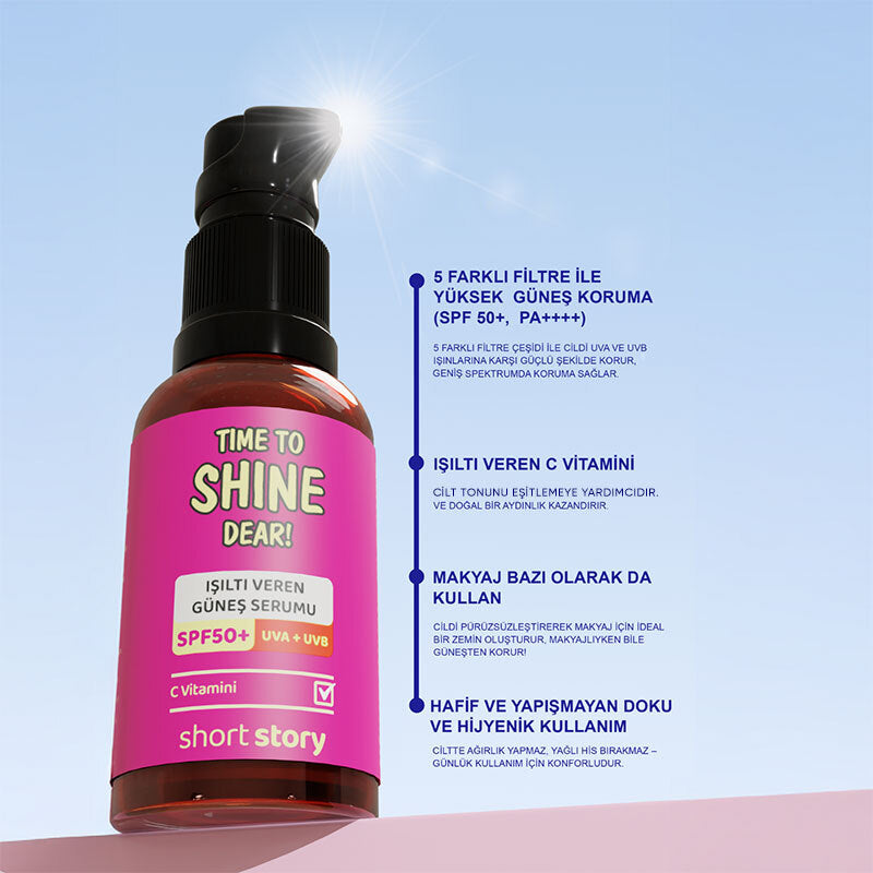 Short Story Time to Shine Dear SPF 50+ Vitamin C Serum 30 ml