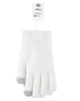 Eklips White Fleece Lined Gloves for Cozy Warmth