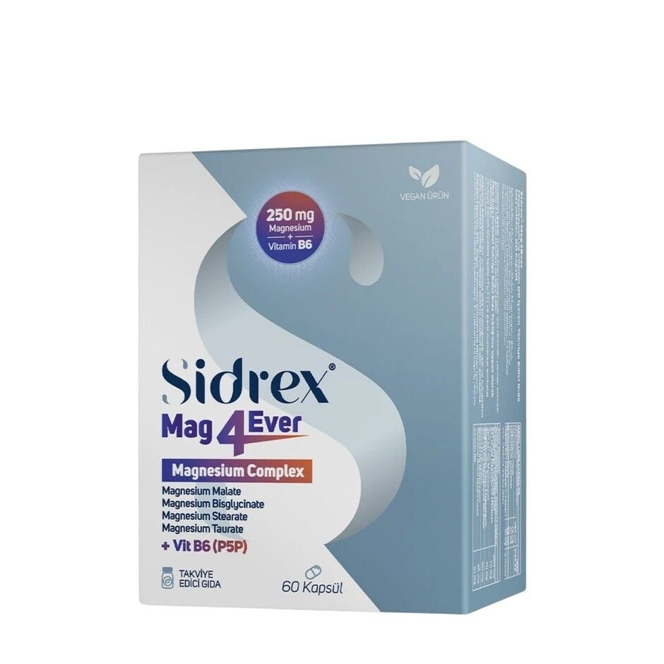 Sidrex MAG4EVER Magnesium Complex for Daily Wellness 60 Capsules