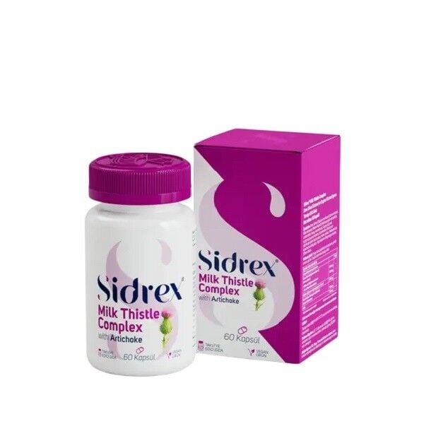 Sidrex Milk Thistle Complex Herbal Supplement 60 Capsules