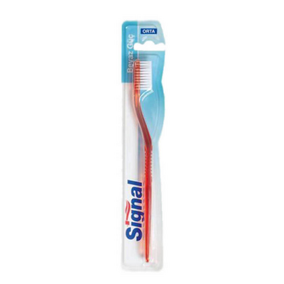 Signal White Power Medium Toothbrush for Brighter Smiles