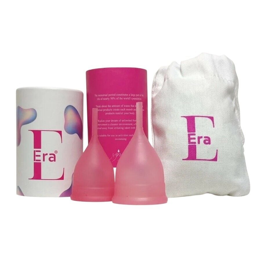 Era Saglik Silicone Menstrual Cup Duo Pack S & L 2 Pieces