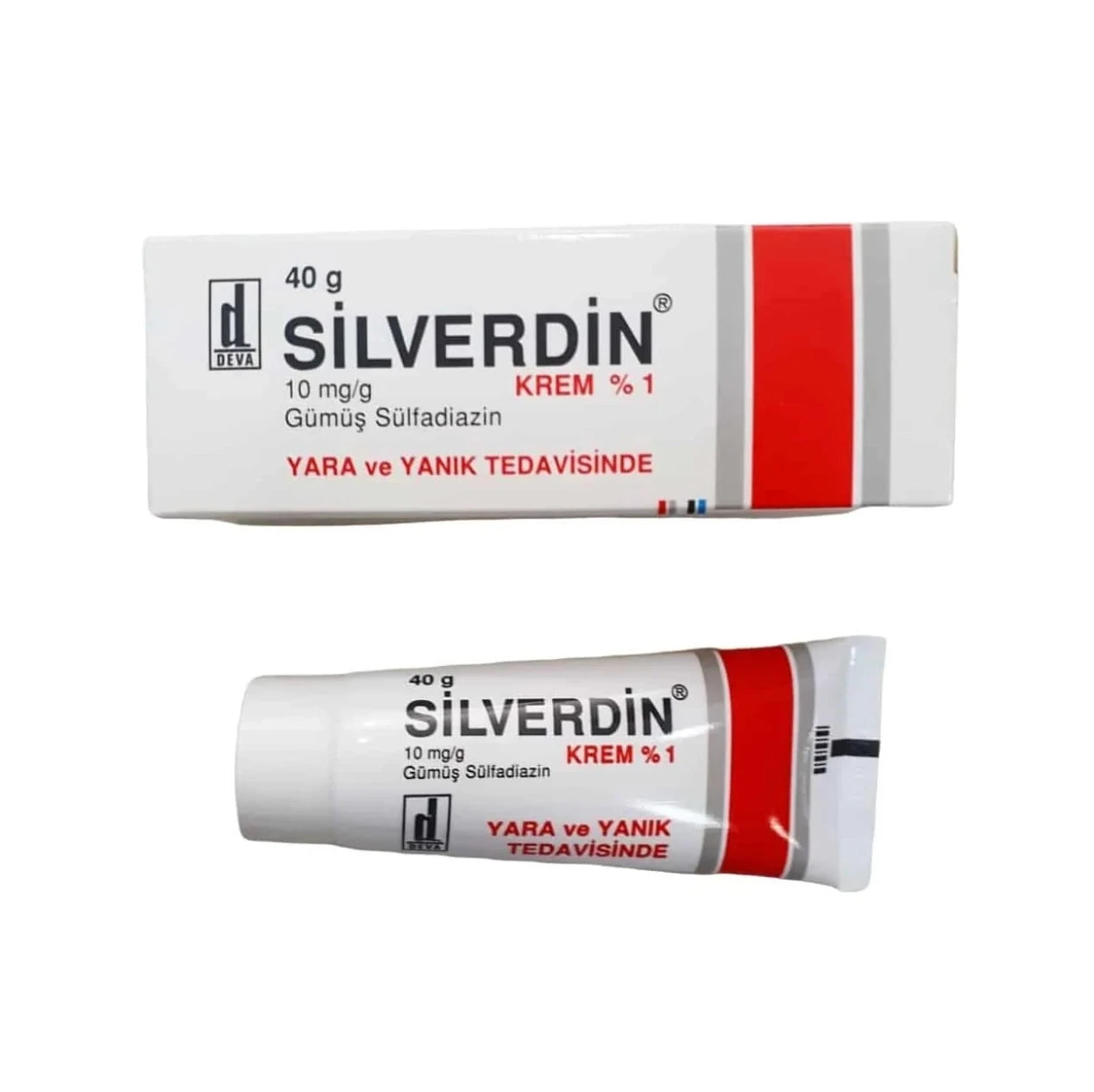 Silverdin Burn Cream 40g tube front
