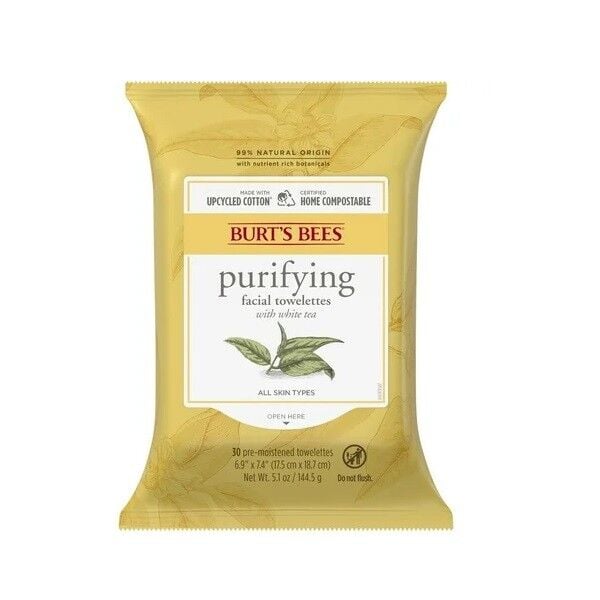 Burt's Bees White Tea Extract Facial Cleansing Towelettes 30 Count