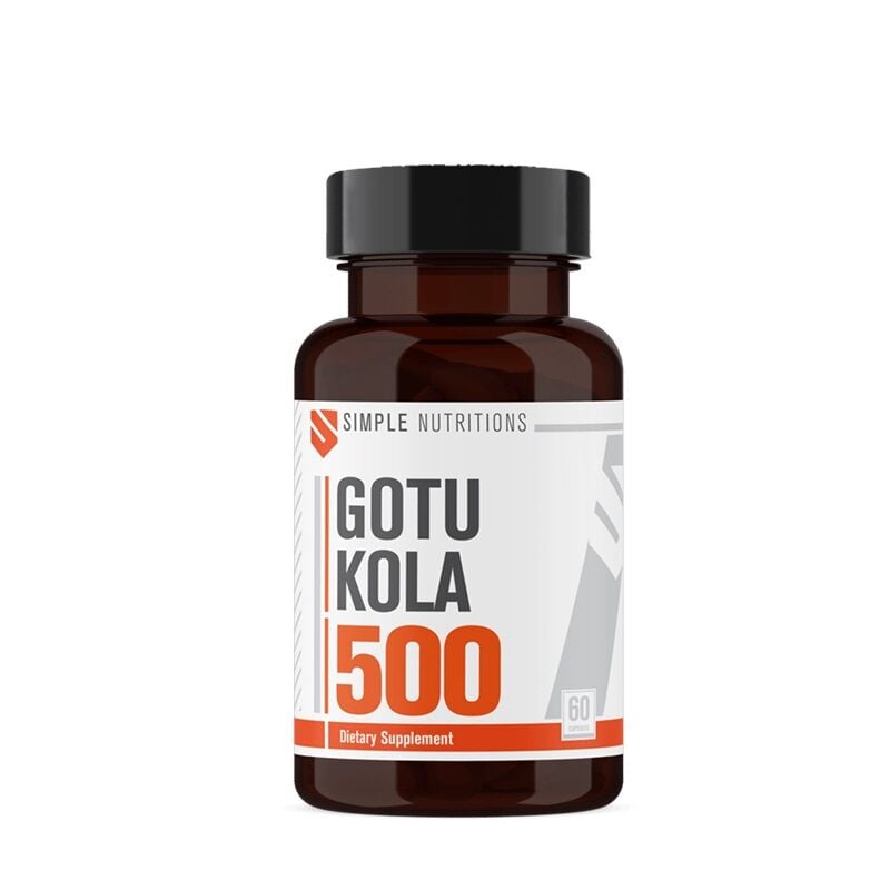 Simple Nutritions Gotu Kola 500 mg Dietary Supplement 60 Capsules