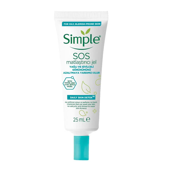 Simple SOS Mattifying Gel for Blemish-Prone Skin 25 ml