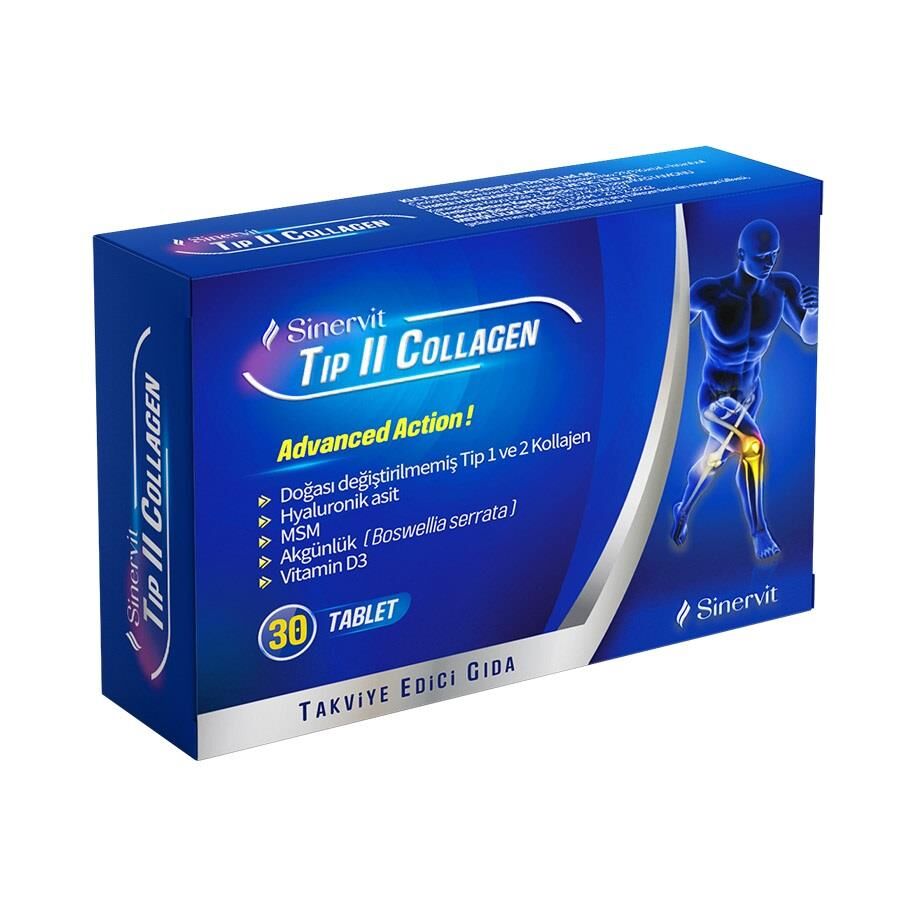 Klc Farma Sinervit Type II Collagen Support Supplement 30 Tablets