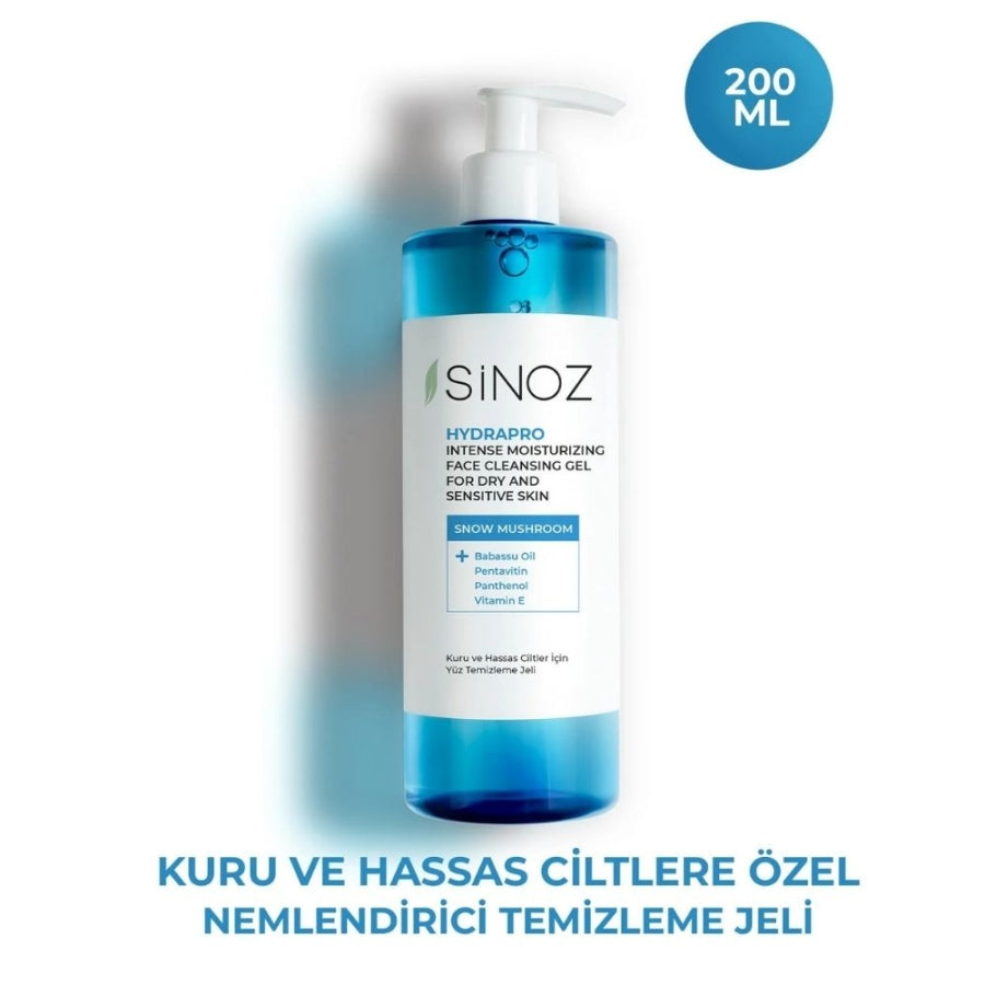 Sinoz Hydrapro Face Cleansing Gel for Dry & Sensitive Skin 200 ml