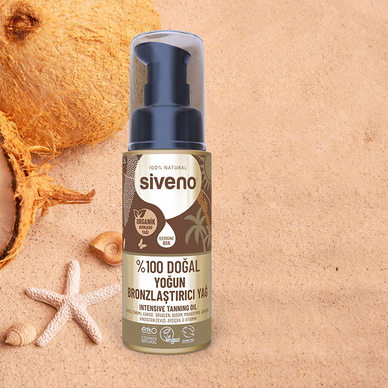 Siveno 100% Natural Intensive Tanning Oil for Deep Glow 50 ml