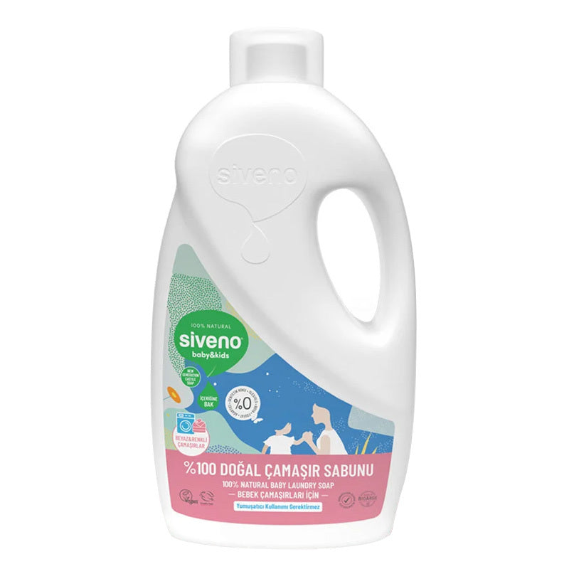 Siveno Natural Baby Laundry Soap for Whites &amp; Colors 1L