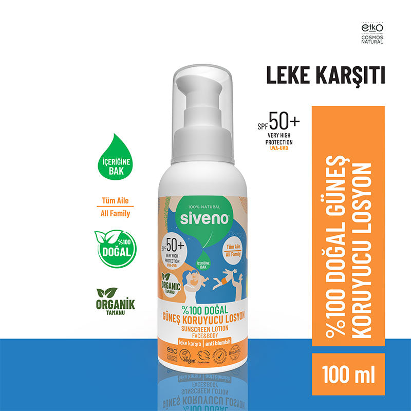 Siveno Tamanu Oil Mineral SPF50 Sunscreen Lotion 100 ml