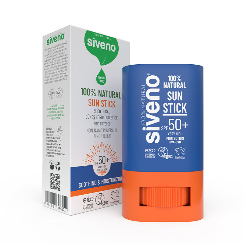 Siveno 100% Natural Tinted Sunscreen Stick SPF 50+ 15g