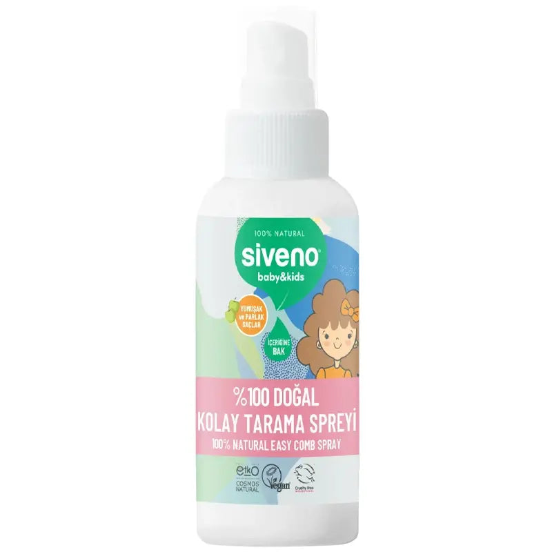Siveno Baby & Kids Natural Detangling Spray with Green Apple 50ml