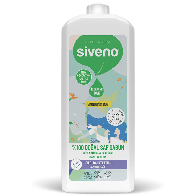 Siveno Natural Liquid Hand Soap with Lavender Oil 1L