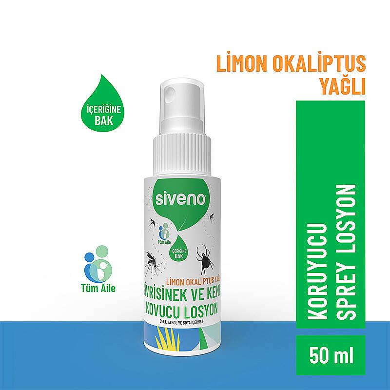 Siveno Natural Mosquito & Tick Repellent Spray Cream 50 ml