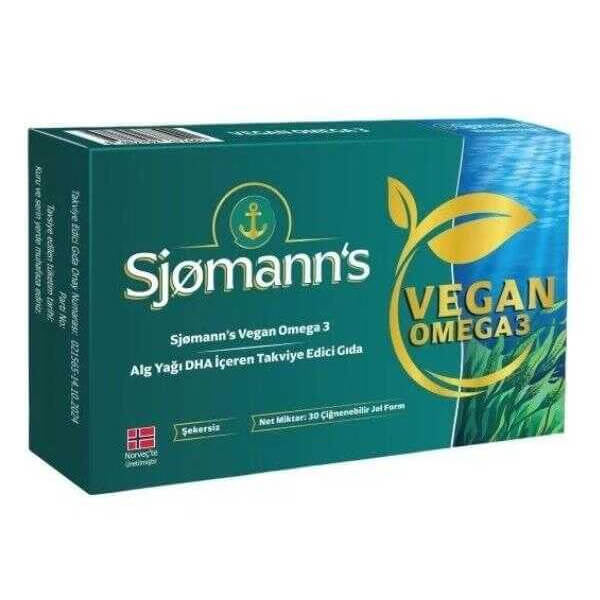 Sjomann S Vegan Omega 30 Chewable Gel Tablets