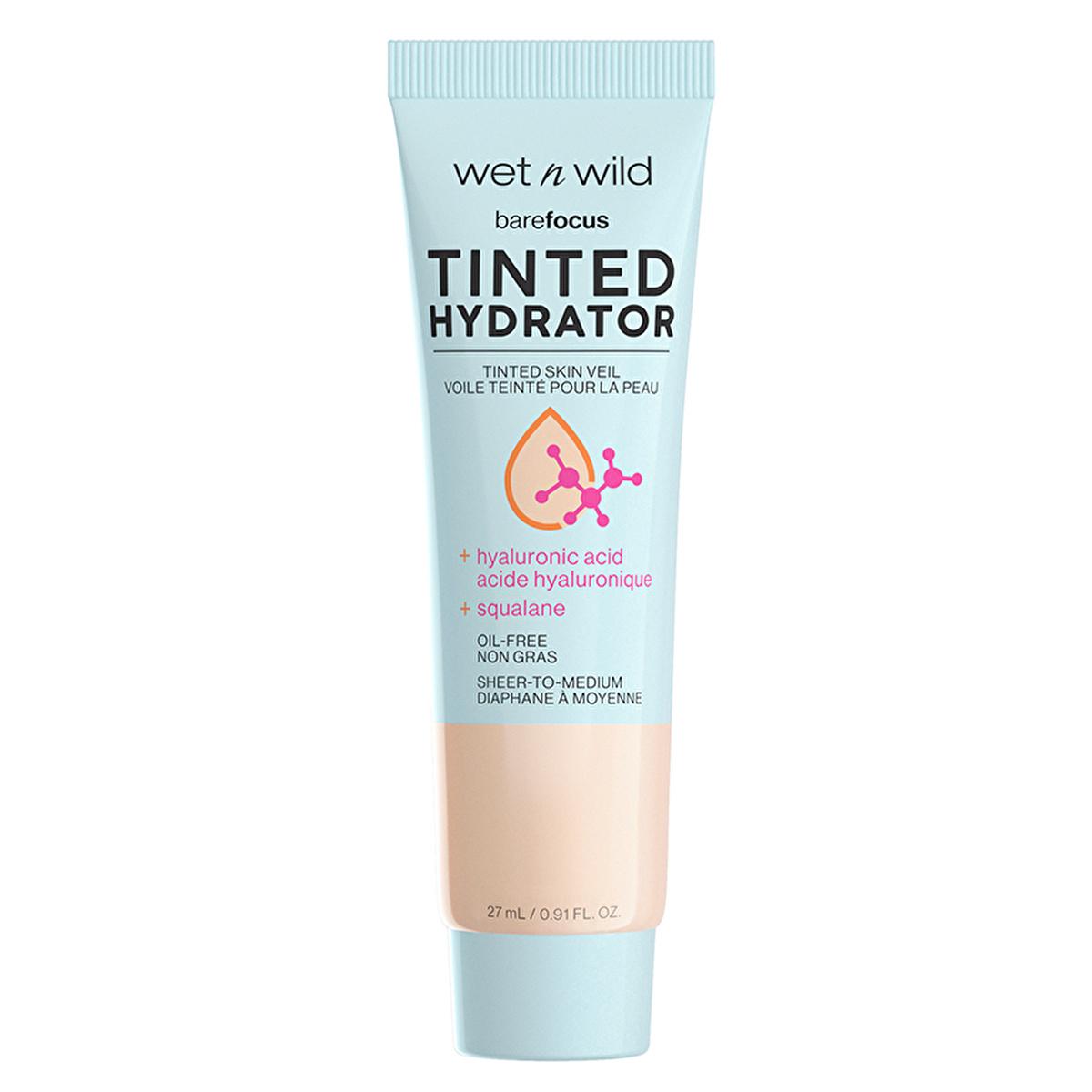 wet n wild Bare Focus Tinted Hydrator: Light-Medium Coverage, Hydrating, Natural Dewy Finish - Vegan & Long-Lasting wet n wild Tinted Hydrator: Light Coverage, Dewy Finish tinted moisturizer, hydrating foundation, light coverage makeup, natural makeup look, vegan tinted moisturizer, Bare Focus Tinted Hydrator, hyaluronic acid moisturizer, dewy finish foundation, light medium coverage, wet n wild foundation, light coverage, vegan makeup, cruelty-free makeup, dewy skin, hydrating makeup, light foundation, nat