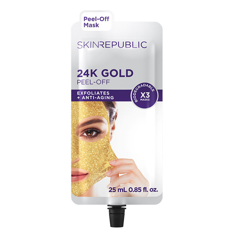 Skin Republic 24K Gold Peel-Off Mask for Glowing Skin 27 ml