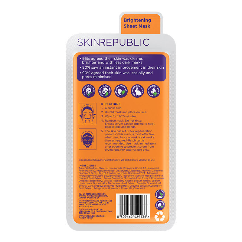 Skin Republic Niacinamide 2% Face Mask for Brightening 25 ml