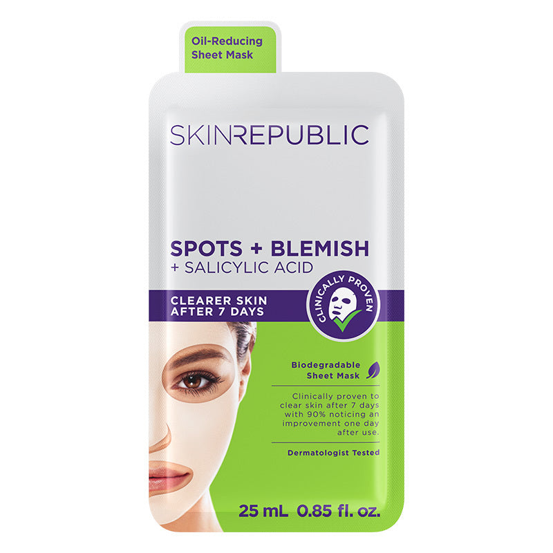 Skin Republic Spots &amp; Blemish Face Mask Sheet 25 ml