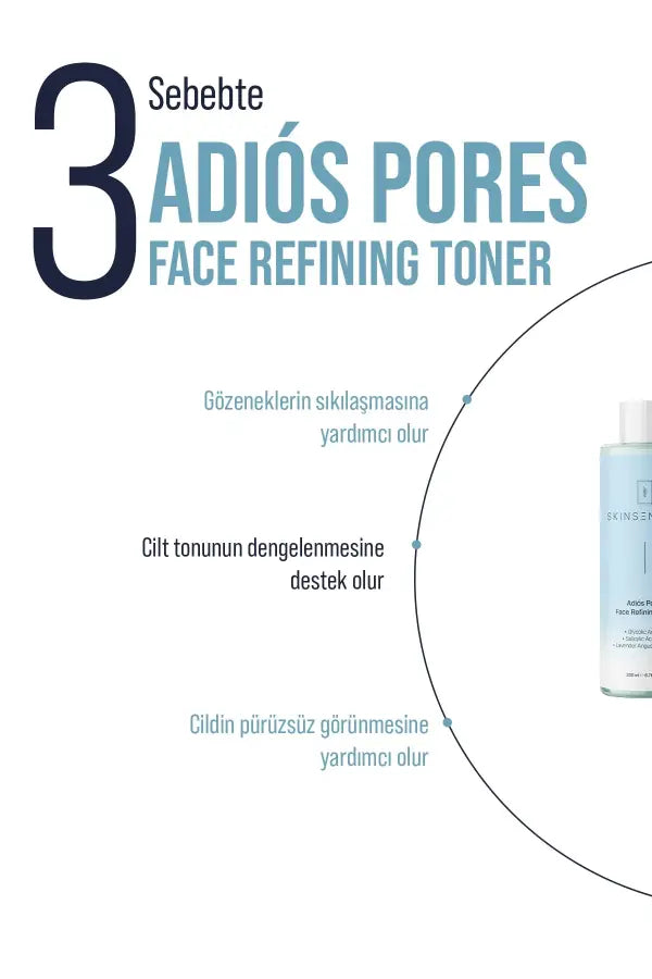 Skin Sensual Adiôs Pores Refining Toner for Clear Skin 200 ml
