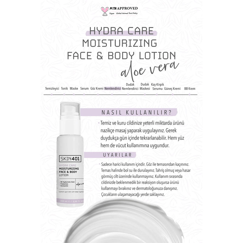 Skin401 Moisturizing Face &amp; Body Lotion with Hyaluronic Acid 100ml