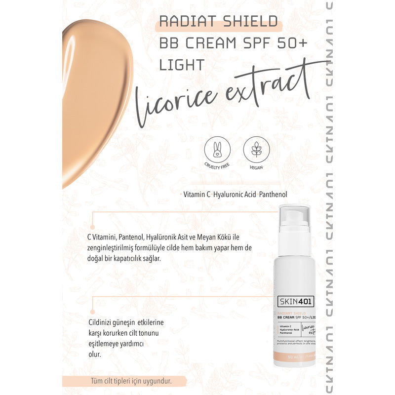 Skin401 Radiant Shield BB Cream SPF 50 Light Coverage 50 ml