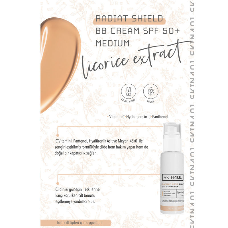 Skin401 Radiant Shield BB Cream SPF 50 Medium 50 ml