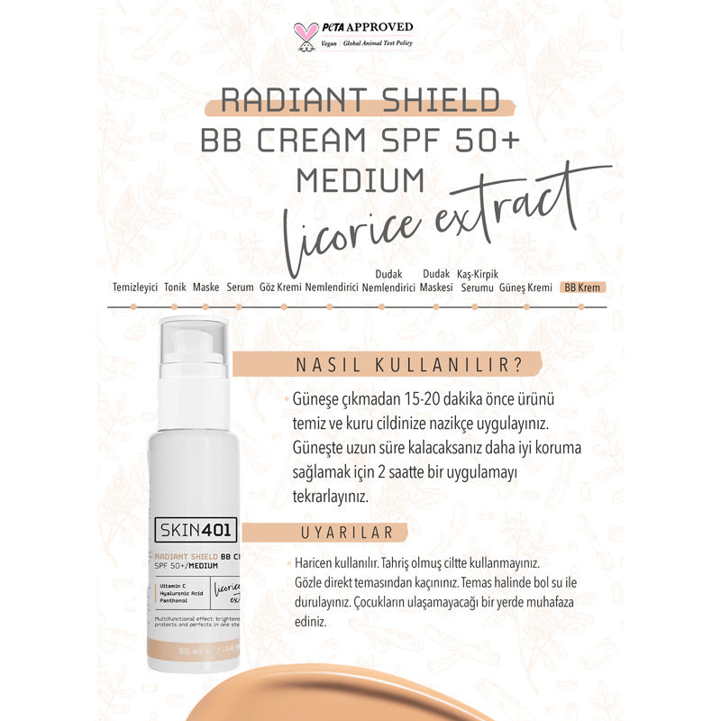 Skin401 Radiant Shield BB Cream SPF 50 Medium 50 ml