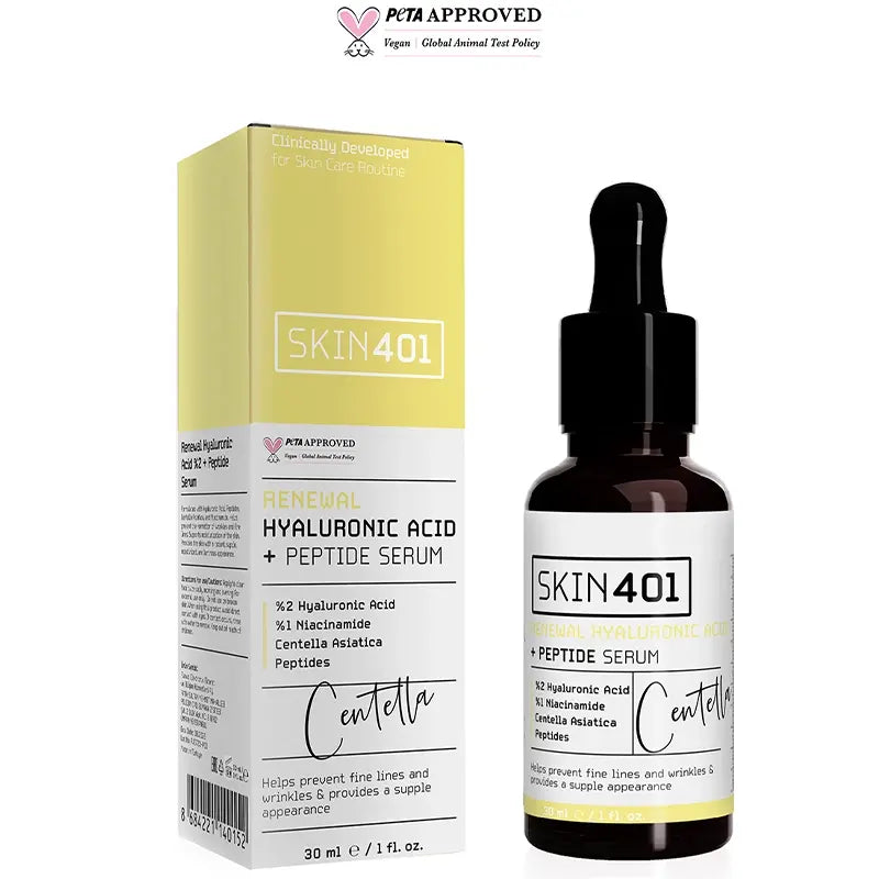 Skin401 Renewal Hyaluronic Acid Peptide Serum for Plump Skin 30ml