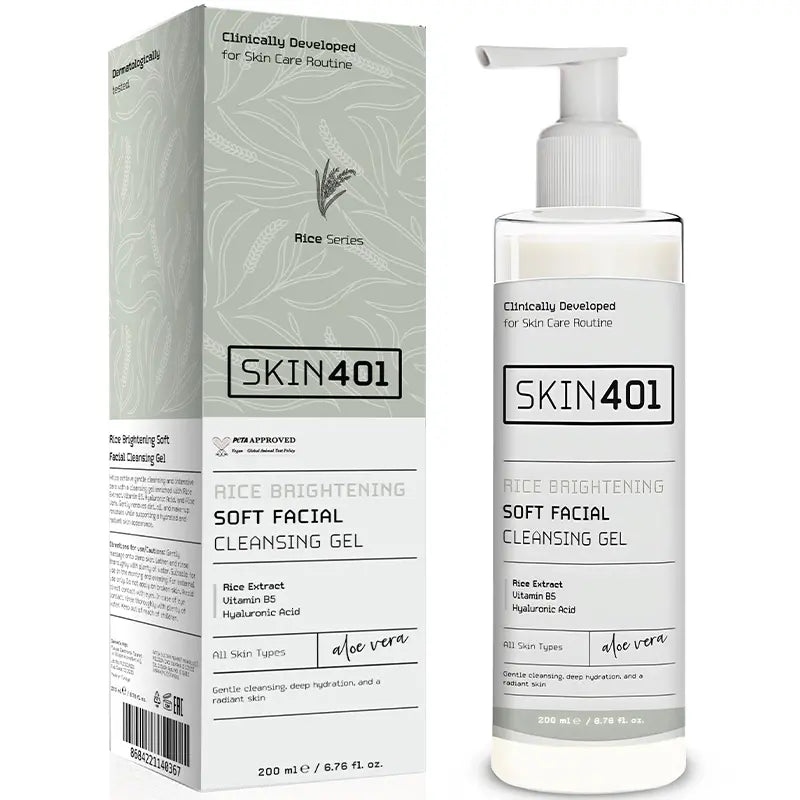 Skin401 Rice Brightening Soft Facial Cleansing Gel 200ml
