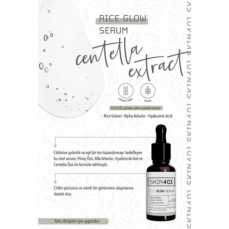 Skin401 Rice Glow Serum Brightening &amp; Hydrating Formula 30 ml
