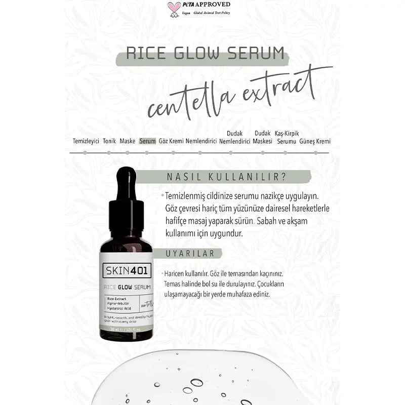 Skin401 Rice Glow Serum Brightening &amp; Hydrating Formula 30 ml