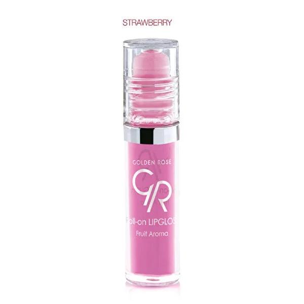 Golden Rose Roll-on Lip Gloss - Fruit Aroma, 3.4ml, Strawberry Flavor - image 4